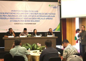 BPJS Ketenagakerjaan Bayarkan 33 Klaim JKM Pekerja Rentan Desa di Bone Bolango Rp1,3 Miliar Lebih