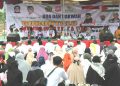 Aksi Solidaritas dan Doa Bersama Untuk Palestina yang digelar di Kawasan Center Point, Kecamatan Tilongkabila, Jumat (24/11/2023). (F. Yudi/Sespri)