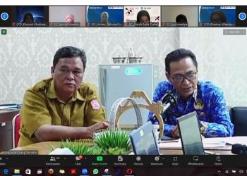 Staf Ahli Bidang SDM dan Kebudayaan Bone Bolango, Kristanto Ruchban saat mengikuti acara On-Boarding Mitra MSIB, Senin (19/2/2024).