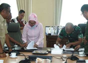 Pemkab Bone Bolango-Kodim 1304 Gorontalo Sepakat Tandatangani NPHD Pengamanan Pilkada 2024