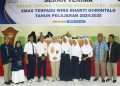 Bupati Merlan Berikan Beasiswa Penuh Untuk Lima Siswa Asal Pinogu Sekolah di SMAT Wira Bhakti Gorontalo