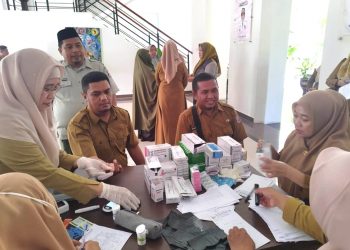 Dinas Kesehatan Bone Bolango Rutin Setiap Triwulan Lakukan Check Up Pimpinan OPD dan ASN