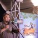 Pjs Bupati Bone Bolango, Budiyanto Sidiki saat memberikan sambutan sekaligus menutup rangkaian Festival Maleo 2024 di Kawasan Objek Wisata Danau Perintis, Minggu (18/11/2024) malam tadi. (Foto Adit/Prokopim)