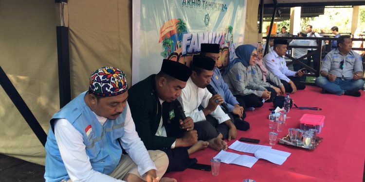 Pemerintah Kabupaten Bone Bolango menggelar doa dan Tausiyah Akhir Tahun 2024 dirangkaikan dengan Family Gathering yang dilaksanakan di Objek Wisata Lombongo, Senin (30/12/2024). (Foto Indra/Diskominfo)