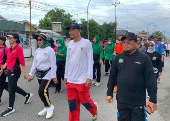 Merlan Jalan Sehat dan Senam Bareng ASN dan Warga