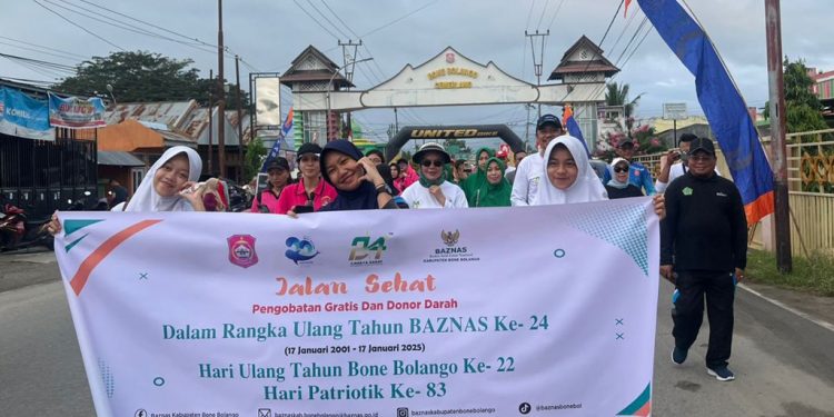 Merlan Jalan Sehat dan Senam Bareng ASN dan Warga