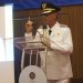 Bupati Bone Bolango, Ismet Mile saat berpidato pertama kali dihadapan jajaran Pemerintah Kabupaten Bone Bolango pada kegiatan Serah Terima Jabatan di The Acacia Hotel Jakarta, Kamis (20/2/2025). (Foto M. Taufik Asnawi/Diskominfo)