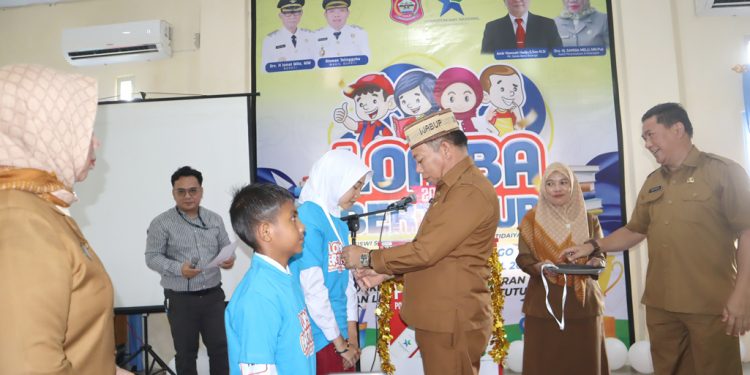 Wabup Risman Nilai Lomba Bertutur Upaya Tingkatkan Kemampuan Berbahasa dan Minat Baca Anak