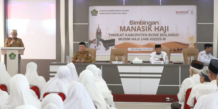 Dibuka Resmi Wabup Risman Tolingguhu, 111 JCH Bone Bolango Ikut Bimbingan Manasik Haji