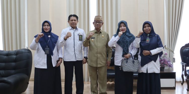 Pengadilan Agama Suwawa Bahas Pencatatan Nikah saat Temui Bupati Ismet Mile