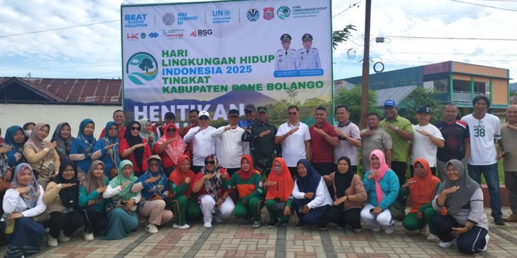 Peringati HLHS 2025, IRIS Pimpin Apel Bersama dan Aksi Bersih Sampah Plastik di Kawasan Center Point Bone Bolango