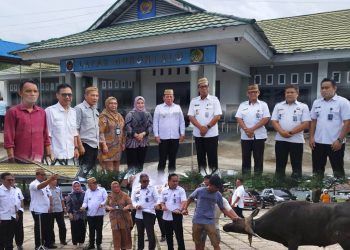 Peduli Warga Binaan, Wabup Risman Tolingguhu Serahkan Bantuan Sapi Kurban ke Lapas Gorontalo