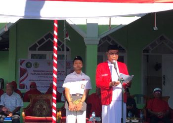 Pimpin Upacara HUT RI, Ketua BTM Nidaa Ul Khairat Tekankan Pentingnya Memaknai Kemerdekaan