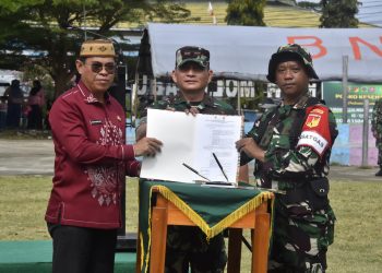 TMMD ke-125 di Dusun Waolo Sukses, Danrem 133/NW Ucapkan Terima Kasih