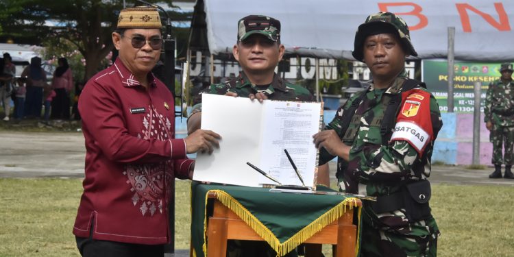 TMMD ke-125 di Dusun Waolo Sukses, Danrem 133/NW Ucapkan Terima Kasih