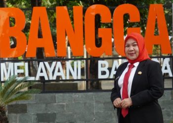 Sekretaris Dinas Komunikasi dan Informatika Bone Bolango yang juga peserta Pelatihan Kepemimpinan Administrator (PKA) Angkatan IV Pusat Pengembangan Sumber Daya Manusia Regional Makassar, Eriana Pajria Ningsih.