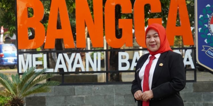 Sekretaris Dinas Komunikasi dan Informatika Bone Bolango yang juga peserta Pelatihan Kepemimpinan Administrator (PKA) Angkatan IV Pusat Pengembangan Sumber Daya Manusia Regional Makassar, Eriana Pajria Ningsih.