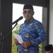 Sekda Iwan Mustapa saat memimpin Apel Korpri di Lingkungan Pemerintah Kabupaten Bone Bolango yang dilaksanakan di Lapangan Alun-Alun Bone Bolango, Rabu (17/9/2025). (F.AKP/Diskominfo)