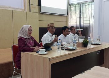 Sekretaris Daerah Bone Bolango, Iwan Mustapa, menerima kunjungan rombongan Tim Survey ICP di Aula Kantor Bappeda, Kamis (18/9/2025). (F.Fauzi/Diskominfo)