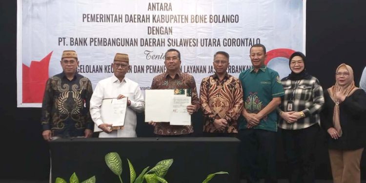 Pemkab Bone Bolango dan Bank SulutGo Teken Kerja Sama Pengelolaan Keuangan Daerah