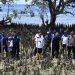 Upaya Pelestarian Lingkungan Pesisir Bone Bolango, Sekretaris BNPP RI Tanam Magrove di Pantai Desa Biluango