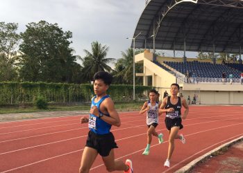 GOR Harapan dan Prestasi menjadi saksi semangat juang para atlet muda saat Kejuaraan Daerah (Kejurda) Atletik Gorontalo 2025 resmi dibuka, Kamis (27/11/2025). (F.Indra/Diskominfo)