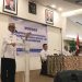 Bupati Ismet Mile didampingi Sekda Iwan Mustapa saat membuka Workshop Pendampingan Penyusunan Pohon Kinerja Renstra Perangkat Daerah Tahun 2025–2029 bersama Tim KemenpanRB di Fox Hotel Gorontalo, Rabu (10/12/2025). (F.Indra/Diskominfo)