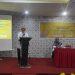 Bupati Ismet Mile saat membuka Workshop Penyusunan Kurikulum Bahasa Gorontalo Tingkat SD dan SMP Tahun 2025 di Hotel Eljie Kota Gorontalo, Rabu (10/12/2025). (F.Munifa/Diskominfo)