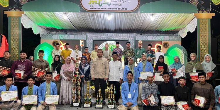 Penutupan MTQ XII Bone Bolango, Juara Satu Dapat Beasiswa Bone Bolango Cerdas