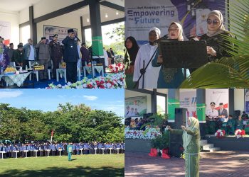 Upacara Hari Kebangkitan Nasional ke-118 tingkat Kabupaten Bone Bolango tahun 2026 di Lapangan Alun-Alun, Rabu (20/5/2026) terasa berbeda. Satu per satu pejabat daerah tampil bukan sekadar sebagai peserta, melainkan mengambil peran langsung di barisan kehormatan upacara.