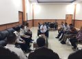 Bupati Bone Bolango, Ismet Mile, saat menerima audiensi Kepala Balai Pemasyarakatan (Bapas) Kelas II Gorontalo, I Putu Sukohartawan, bersama jajaran di Ruang Kerja Bupati, Kamis (11/6/2026). (F.Indra/Diskominfo)