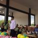 Bupati Bone Bolango, Ismet Mile didampingi Wabup Risman Tolingguhu dan Bunda Paud Ruwaida Ismet Mile pada Pekan Kebudayaan Bone Bolango dan Hari Anak Nasional tingkat Kabupaten Bone Bolango yang digelar di Lapangan Alun-Alun Bone Bolango, Kamis (23/7/2026). (F.Indra/Diskominfo)