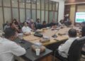 Rapat Koordinasi Perdana Tim Pelaksanaan Percepatan Pembangunan Infrastruktur Jalan Tulabolo–Pinogu yang dipimpin Sekretaris Daerah Bone Bolango, Iwan Mustapa, di Ruang Rapat Sekda, Kamis (30/7/2026).