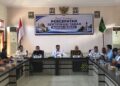 Rapat Koordinasi Percepatan Sertifikasi Tanah Rumah Ibadah Kabupaten Bone Bolango yang digelar di Aula Kejaksaan Negeri Bone Bolango, Selasa (4/8/2026). (F.Indra/Diskominfo)