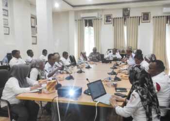 Rapat Finalisasi semarak HUT RI Ke 81 tingkat Kabupaten Bone Bolango yang digelar di Ruang Rapat Sekda, Rabu (6/8/2026). (F.Munifa/Diskominfo)
