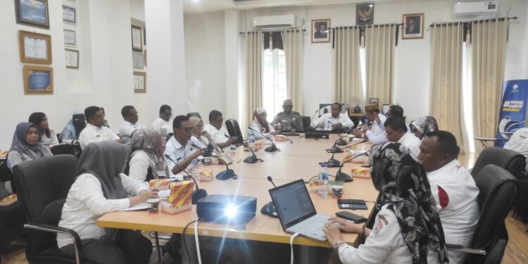 Rapat Finalisasi semarak HUT RI Ke 81 tingkat Kabupaten Bone Bolango yang digelar di Ruang Rapat Sekda, Rabu (6/8/2026). (F.Munifa/Diskominfo)