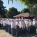 Para siswa saat mengikuti pembukaan Masa Pengenalan Lingkungan Sekolah Nasional Terintegrasi di BPMP Provinsi Gorontalo, Senin (10/8/2026). (F.Indra/Diskominfo)