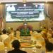 Sekda Iwan Mustapa saat menghadiri Forum Koordinasi Percepatan Pembangunan Infrastruktur Jalan Pinogu di Hotel Aston Kota Gorontalo, Senin (24/8/2026). (F.Yudi/Prokopim)