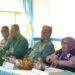 Ruwaida Ismet Mile saat menghadiri Bimbingan Teknis (Bimtek) Peningkatan Kapasitas bagi Pengurus Posyandu 6 Bidang Standar Pelayanan Minimal (SPM) Desa Tingkat Kabupaten Bone Bolango Tahun 2026 untuk wilayah Suwawa Cs di Aula Kantor Desa Boludawa, Kecamatan Suwawa, Kamis (27/8/2026). (F.Indra/Diskominfo)