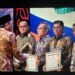 Sekretaris Daerah Bone Bolango, Iwan Mustapa saat menerima Penghargaan Indeks Keinsinyuran Daerah (IKD) Tahun 2026.