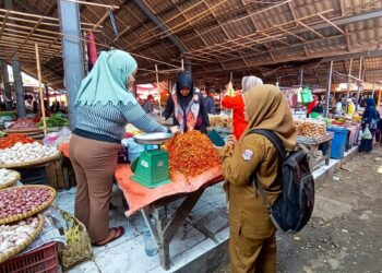 Pemantauan harga bahan pokok di Pasar Talumopatu