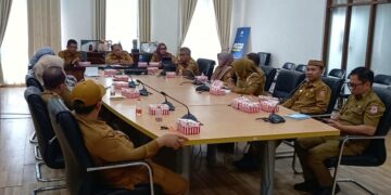Rapat Persiapan Dukungan Penyediaan Tanah Pembangunan SNT 6 Bone Bolango yang dipimpin Asisten III Bidang Administrasi Umum dan Keuangan Setda Bone Bolango, Ichsan Budiman Wantogia, Selasa (29/9/2026).
