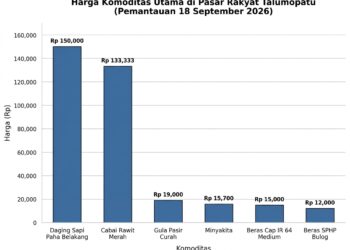 Stabilitas Harga Bahan Pokok di Pasar Talumopatu Terjaga