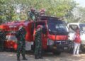 Apel gelar pasukan kesiapsiagaan penanggulangan karhutla di Lapangan Alun-Alun Bone Bolango, Rabu (2/9/2026). (F.Onal/Prokopim)
