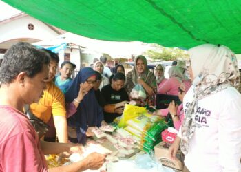 Operasi Pasar Murah yang digelar Pemerintah Kabupaten Bone Bolango bersama Perum Bulog Kantor Wilayah Provinsi Gorontalo.