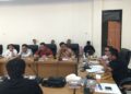 Direktur PT Gorontalo Minerals, Mohammad Sulthon saat menghadiri Rapat Dengar Pendapat bersama DPRD Bone Bolango, Pemerintah Kabupaten Bone Bolango dan Satgas Pemuda Peduli dan Pengawal Tambang di Ruang Rapat DPRD Bone Bolango, Rabu (16/9/2026)