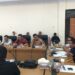Direktur PT Gorontalo Minerals, Mohammad Sulthon saat menghadiri Rapat Dengar Pendapat bersama DPRD Bone Bolango, Pemerintah Kabupaten Bone Bolango dan Satgas Pemuda Peduli dan Pengawal Tambang di Ruang Rapat DPRD Bone Bolango, Rabu (16/9/2026)