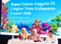 Kepala Bappeda Litbang Kabupaten Bone Bolango, Sri Mulyani Lalijo, mengambil peran dalam pembahasan agenda strategis Lingkar Temu Kabupaten Lestari (LTKL) Tahun 2026. Ia dipercaya memimpin Sidang II Rapat Umum Anggota (RUA) IX LTKL yang mempertemukan sembilan kabupaten anggota di Wisma Habibie Ainun, Jakarta, Rabu (16/9/2026). (F.Istimewa)