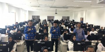 Sekda Iwan Mustapa saat membuka kegiatan Profiling ASN Pemerintah Kabupaten Bone Bolango di UPT BKN Gorontalo, Kamis (17/9/2026).