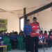 Sekretaris Daerah Bone Bolango Iwan Mustapa saat menjadi pembina apel kerja Pemerintah Kabupaten Bone Bolango yang dilaksanakan di Lapangan Alun-Alun Bone Bolango, Senin (21/9/2026).